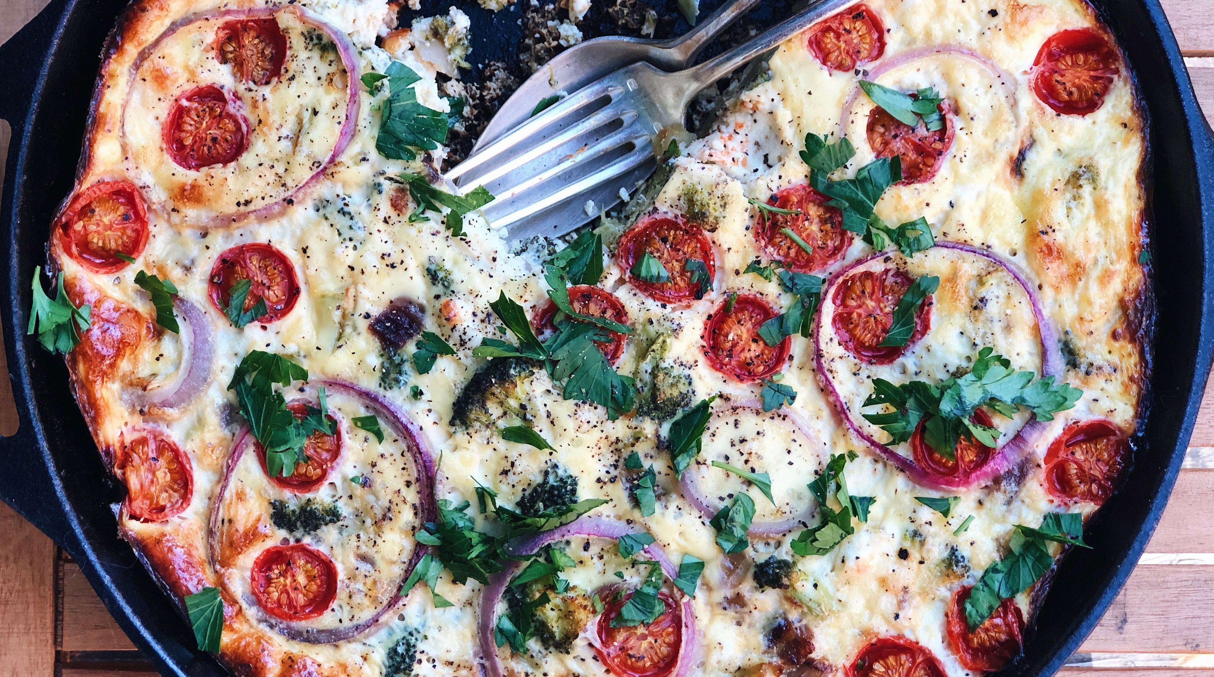 Broccoli Feta Frittata inpursuitofmore