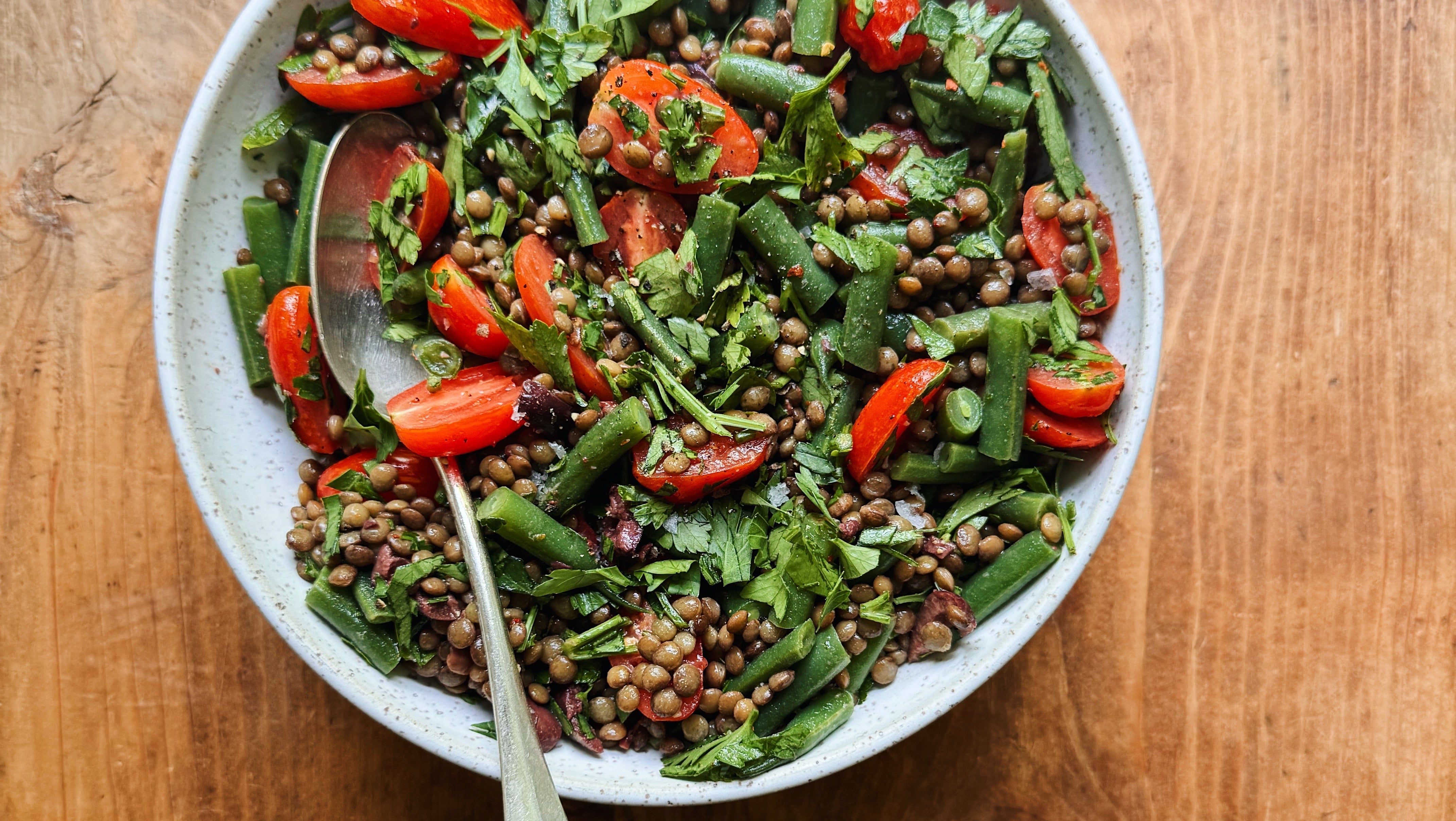 French Lentil Tomato Green Bean Salad – inpursuitofmore