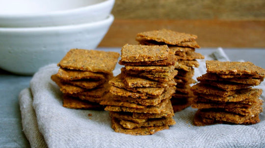 The Essential Cracker: Quinoa, Flax + Poppyseed (Vegan, Gluten-Free)