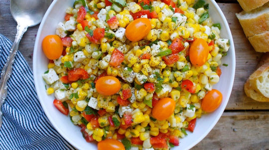 Summer Gratitude Corn & Feta Salad