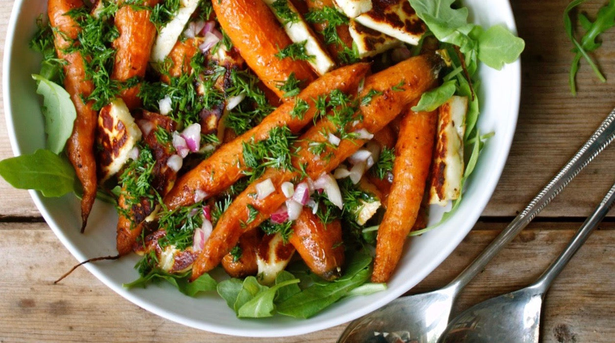 Cumin Roasted Carrots with Haloumi &amp; Fresh Dill
    
    
    
      &ndash; inpursuitofmore