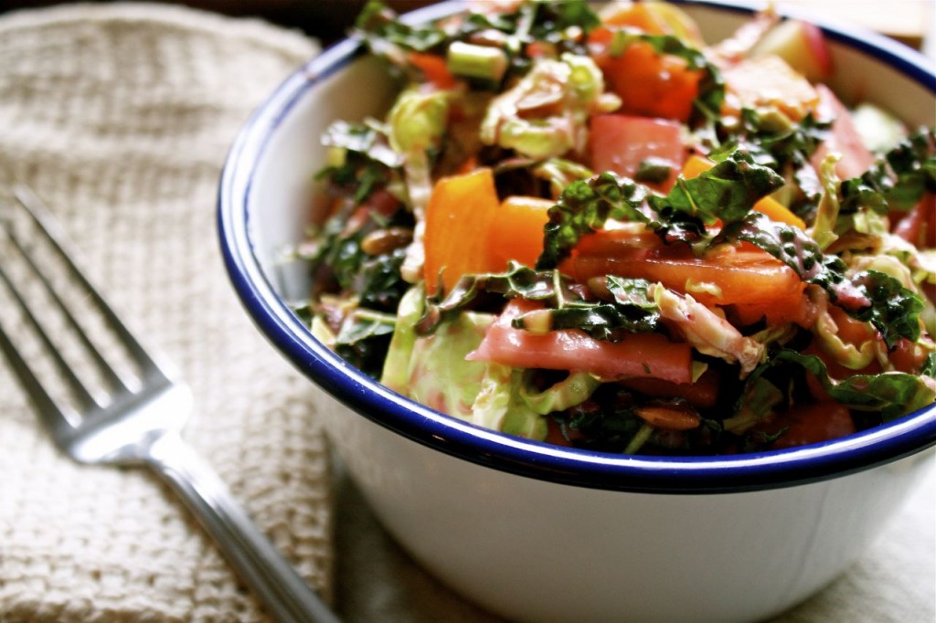 Honey Crisp, Kale & Persimmon Salad | IPOM