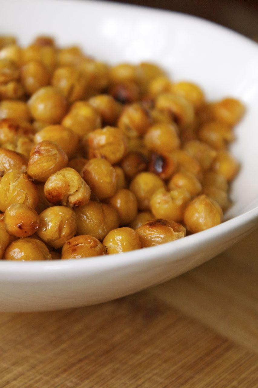 Lemon Zest Roasted Chickpeas | In Pursuit of More