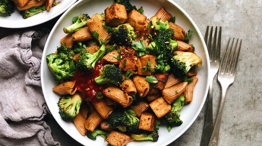 30 Minute Broccoli Tofu Pasta Stir-Fry