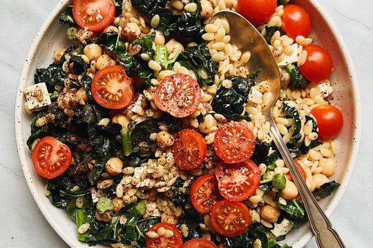 Orzo, Kale + Chickpea Salad | In Pursuit Of More