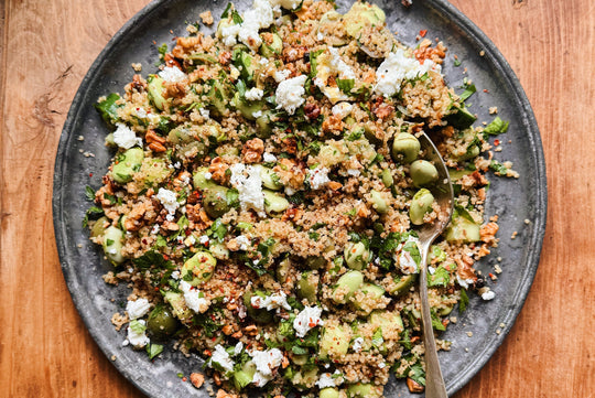 Quinoa Fava Bean Salad