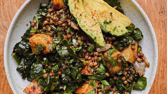 French Lentil + Vegetable Salad