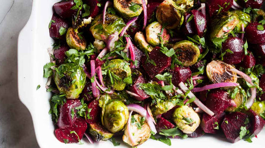 Moroccan Beets & Brussels Sprouts