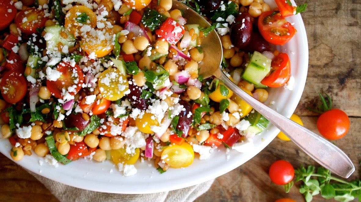 Greek Wheat Berry And Chickpea Salad Inpursuitofmore 8103