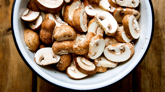 Vegan Mushroom Barley Pilaf with Roasted Squash & Rosemary
