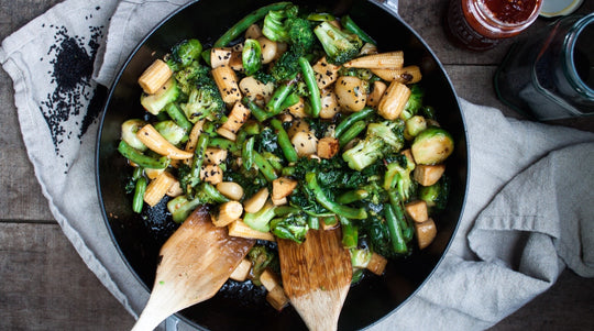 20 Minute Meal: Saucy Vegetable + Tofu Stir-Fry